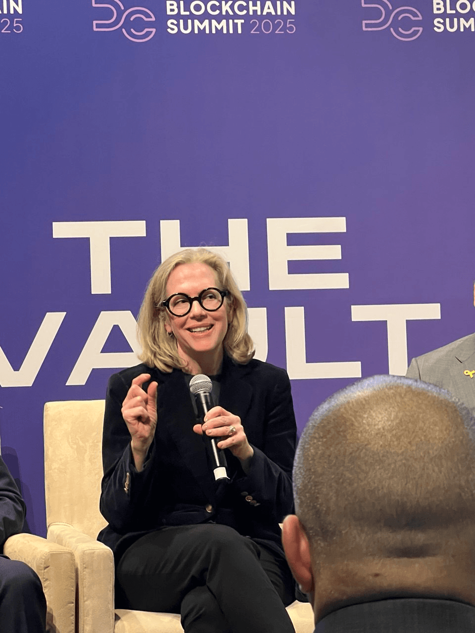 Beth Haddock speaking at DC Blockchain Summit